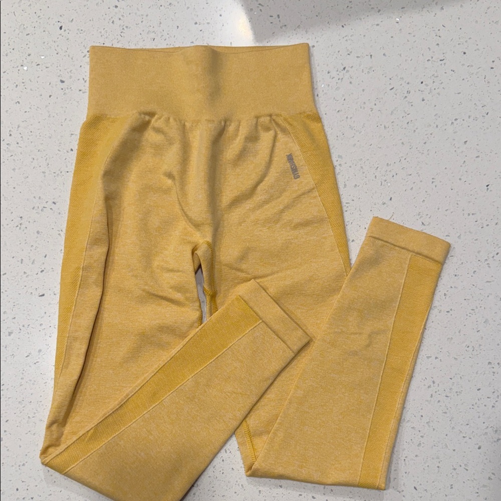 Gymshark Kids Yellow Leggings